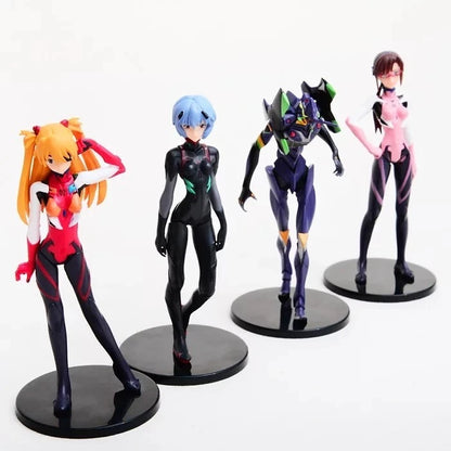 Asuka, Rei, Mari Neon Genesis Evangelion Anime Figures PVC 4" [Boxed : 4 pc set]