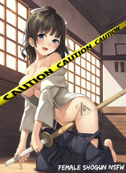 Sayuki Female Shogun Goblin no Sauna Manga Cast Off Figure PVC 6" [No Box] *Adult Collectible*