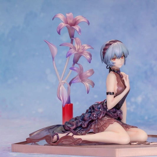 Rei Ayanami Language of Flowers Neon Genesis Evangelion Anime Figure PVC 4.7" [No Box]