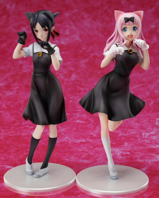 Kaguya Shinomiya & Chika Fujiwara Neko Love is War Anime Figure PVC 8.5" [No Box]
