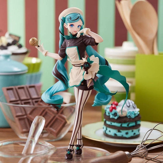 Hatsune Miku Pastry Chef Project DIVA rhythm Vocaloid Figure PVC 7.2" [Boxed]