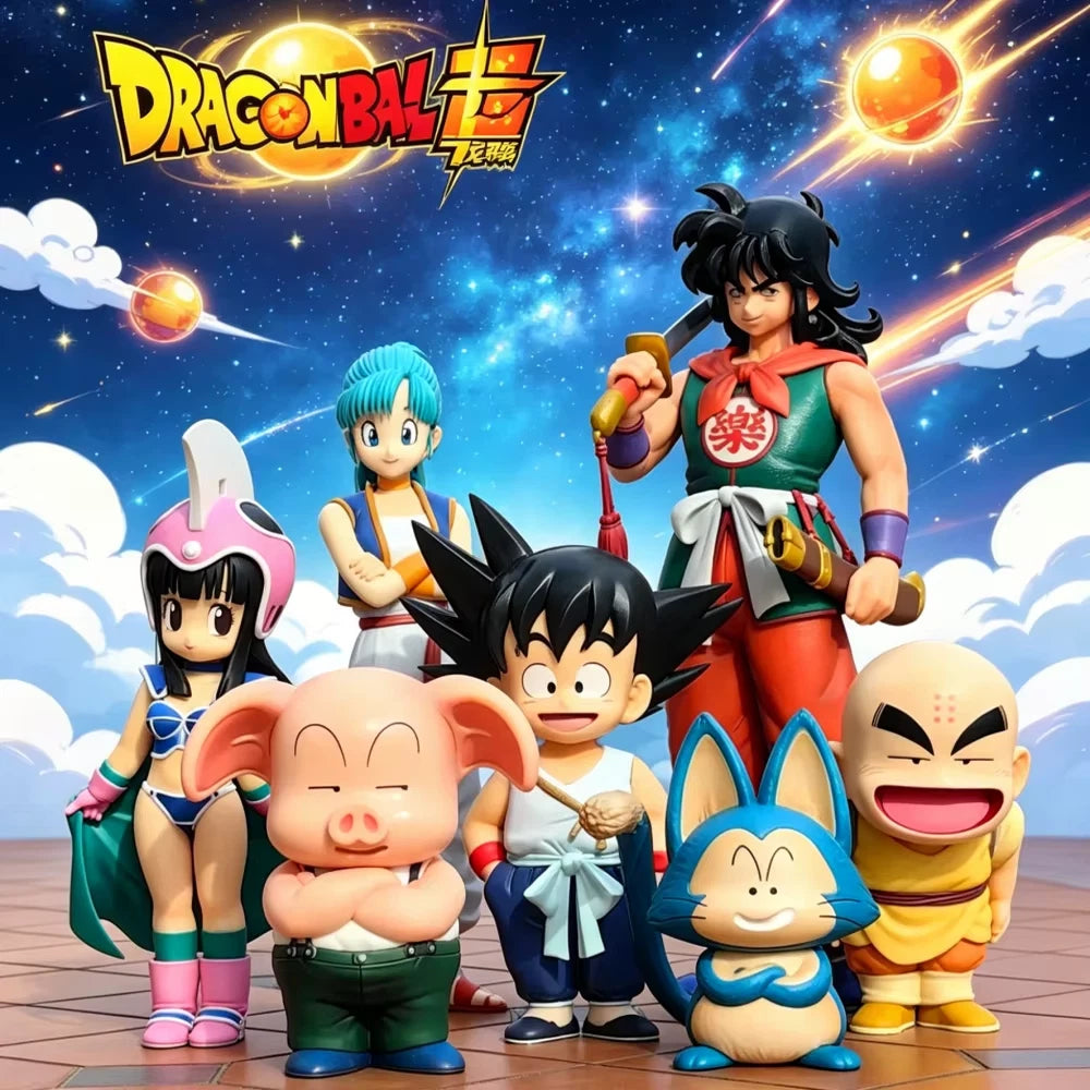 Goku, Chi-Chi, Bulma Dragon Ball Collectible Anime Figure PVC 3 - 8" [Boxed]