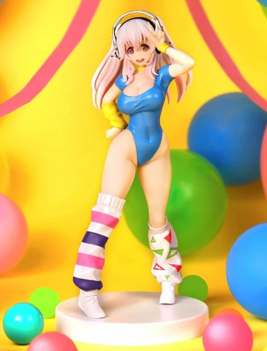 Super Sonico Zumba Outfit Nitroplus Kawaii Anime Figure PVC 7" [Boxed] *Adult Collectible*