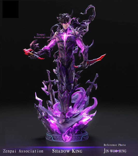 Sung Jinwoo Shadow King Solo Leveling Top-Rated Anime Figure PVC 8.4" [No Box]
