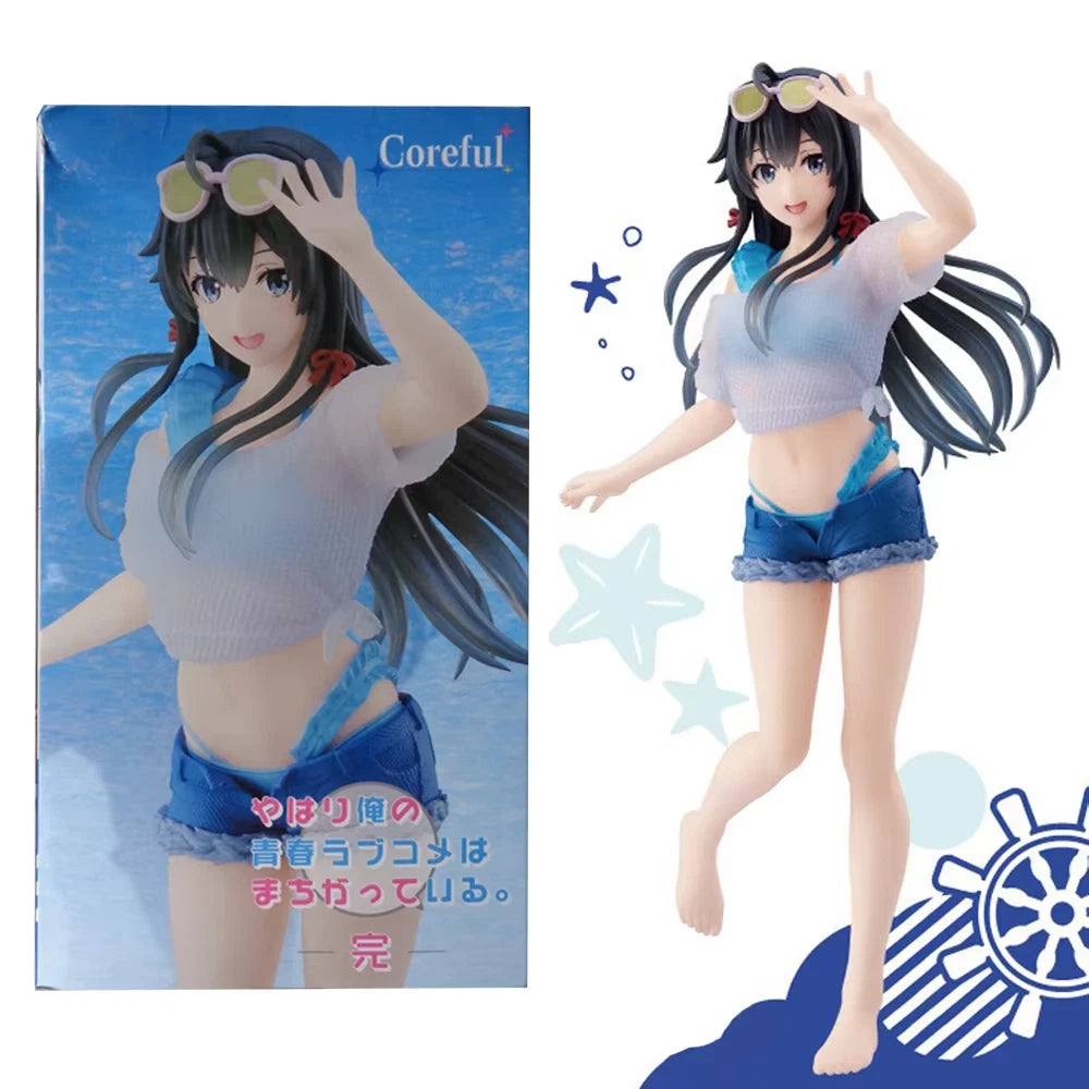 Yukino T-Shirt Swimsuit My Teen Romantic Comedy Anime Figure Model Statue PVC 8" [Boxed]