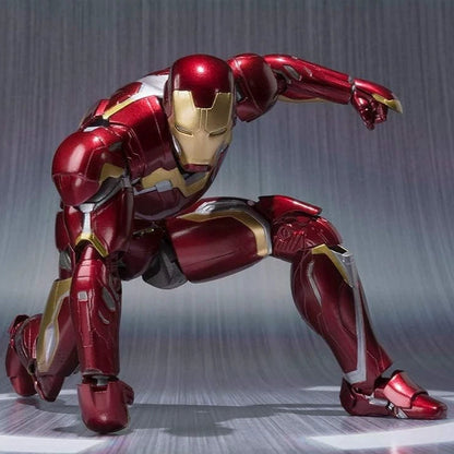 Iron Man Mark 45 Marvel Adjustable Action Figure PVC 6" [Boxed]