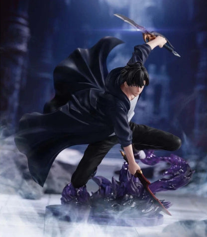 Sung Jin-woo Dual Wield Solo Leveling Collectible Anime Figure PVC 7" [Boxed]
