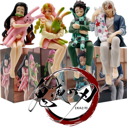 Nezuko, Mitsuri, Tanjiro, Tengen, Demon Slayer Anime Figure Model Noodle Stoppers PVC 5" [Boxed]