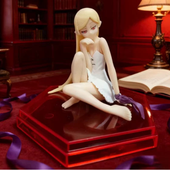 Shinobu Oshino Sitting Bakemonogatari Desktop Anime Figure Model PVC 4" [Boxed]