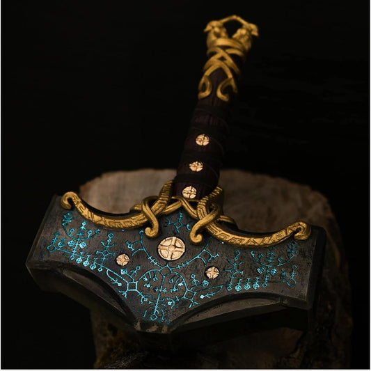 Kratos Mjolnir Thor's Hammer God of War RPG Cosplay Toy 15" [Boxed] *No Glow*