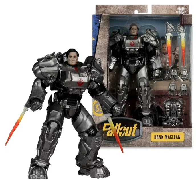 Hank MacLean T-60 Power Armor Fallout Adjustable Action Figure PVC 7" [Original]