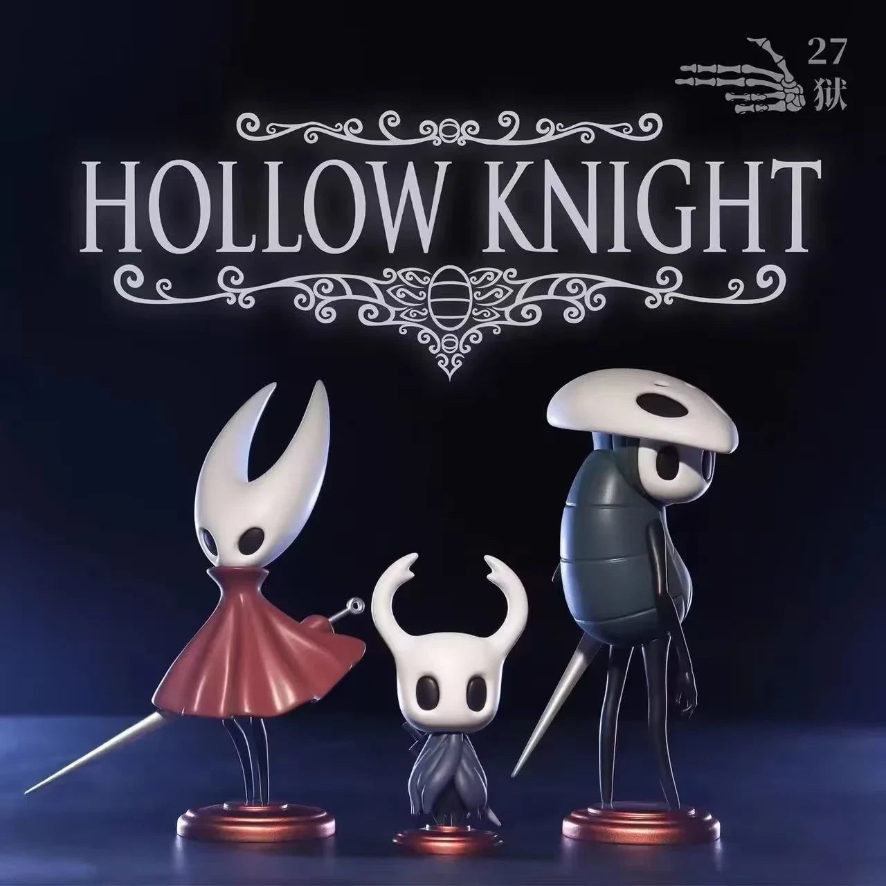 Hornet Quirrel Hollow Knight Collectible Figures PVC 2 - 3" [No Box : 3 pc set]