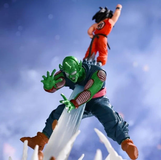 Goku vs Piccolo Dragon Ball Anime Figure Model Statue PVC 8" [No Box : Light-Up]