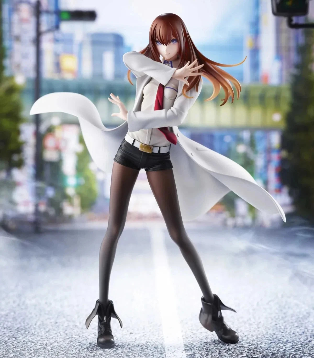 Kurisu Makise Lab Coat Steins;Gate Anime Figure Model Statue PVC 7.5" [Boxed]
