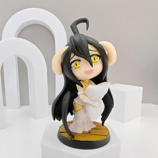 Albedo OVERLORD Anime Kawaii Chibi Desktop Figurine Girl PVC 4.2 in [No Box]
