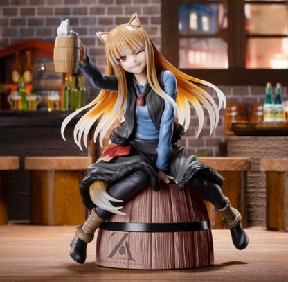 Holo The Wise Cheers Spice and Wolf Kawaii Premium Anime Figure PVC 6.7" [Boxed]
