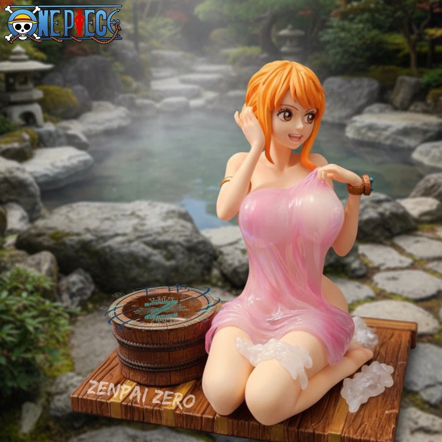 Nami Bathing Scene One Piece Cast Off Anime Figure PVC 5" [Adult Collectible]