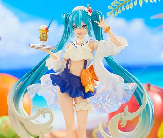 Hatsune Miku Tropical Juice Project DIVA Vocaloid Kawaii Premium Figure PVC 7" [Boxed]