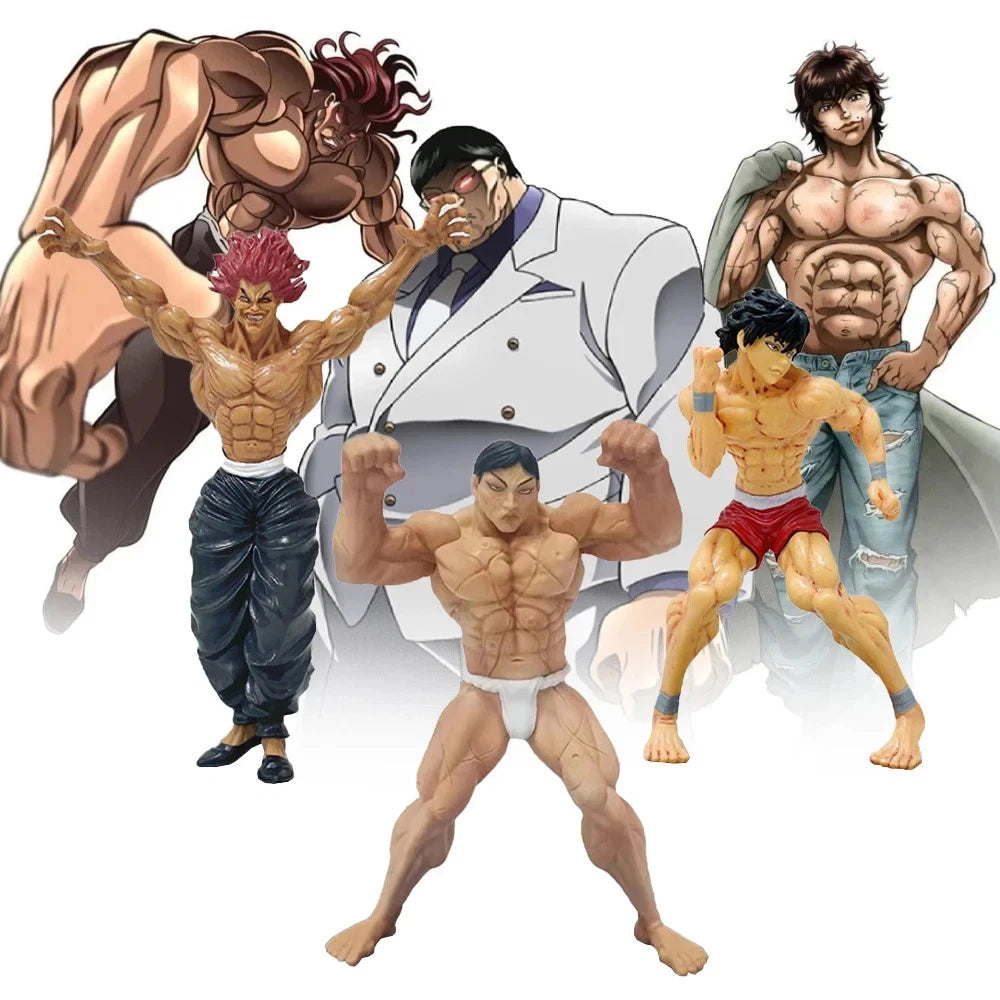 Yujiro, Jack, Pickle, Kaoru, BAKI Collectible Anime Figure Model Statue PVC 6 - 9" [Boxed]