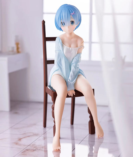 Rem Pajamas Re: Zero Anime Kawaii Desktop Petite Figure PVC 6.6" [No Box]