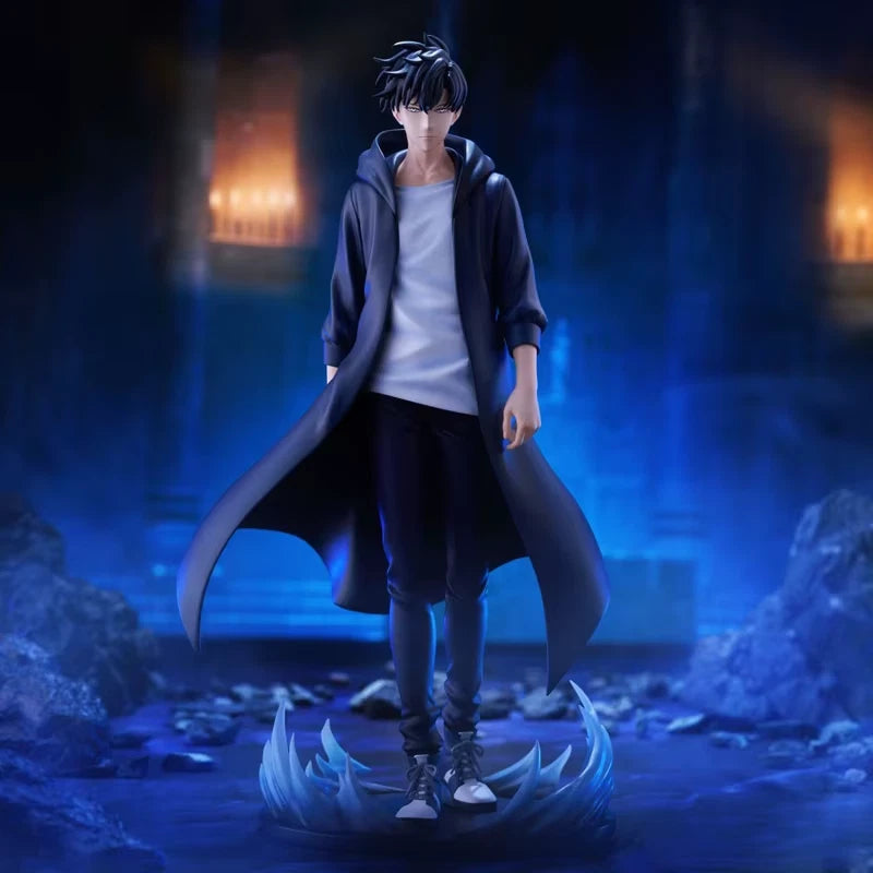 Sung Jin-woo Dual Daggers Solo Leveling Anime Figure Model Statue PVC 8" [Boxed]