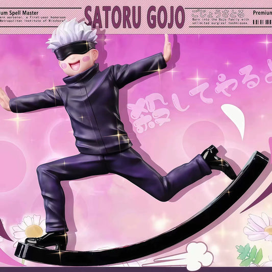 Gojo Satoru Jujutsu Kaisen Anime Cute Silly Collectible Figure PVC 5" [No Box]