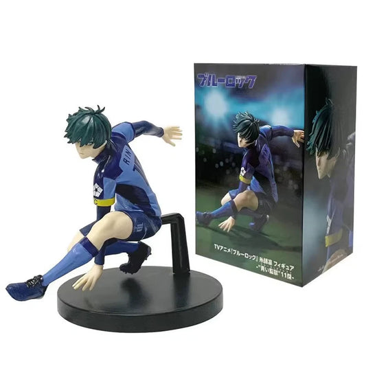 Rin Itoshi Soccer Uniform Blue Lock Iconic Anime Figure Model PVC 5" [Boxed]