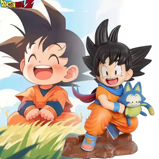 Young Goku & Puar Dragon Ball Z Anime Collectible Action Figurine PVC 4" [Boxed]