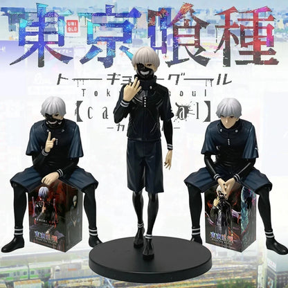 Ken Kaneki Eyepatch Tokyo Ghoul Anime Figure Model Statue PVC 4.5" - 7" [Boxed]
