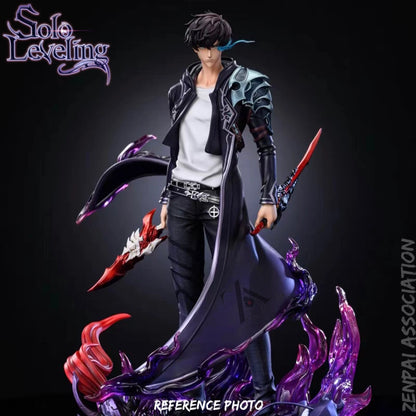 Sung Jin-woo Kamish's Wrath Solo Leveling Anime Figure Model Statue PVC 7" [Boxed]