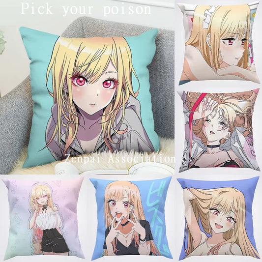Marin My Dress-Up Anime Kawaii Soft Pillow Cushion Cover 1.5 x 1.5 ft