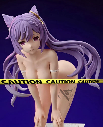 Keqing Neko Genshin Impact RPG Cast Off Anime Figure PVC 7" [No Box] *Adult Collectible*