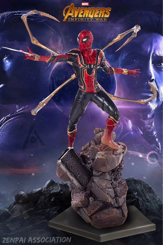 Spider-Man Iron Suit Mavel Avengers Infinity War Figure Model Statue PVC [No Box]