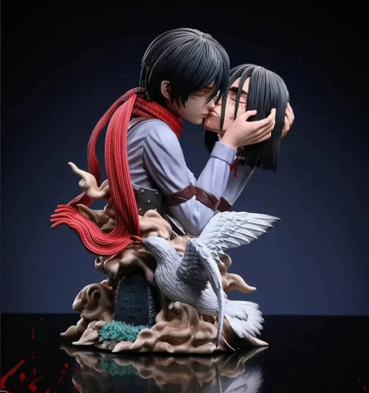 Mikasa Kissing Eren's Head Attack on Titan AoT Top-Rated Anime Figure PVC 8.6" [Boxed]