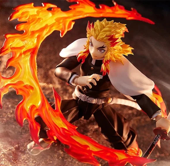 Kyojuro Rengoku Demon Slayer Adjustable Action Anime Figure PVC 5.5" [Boxed]