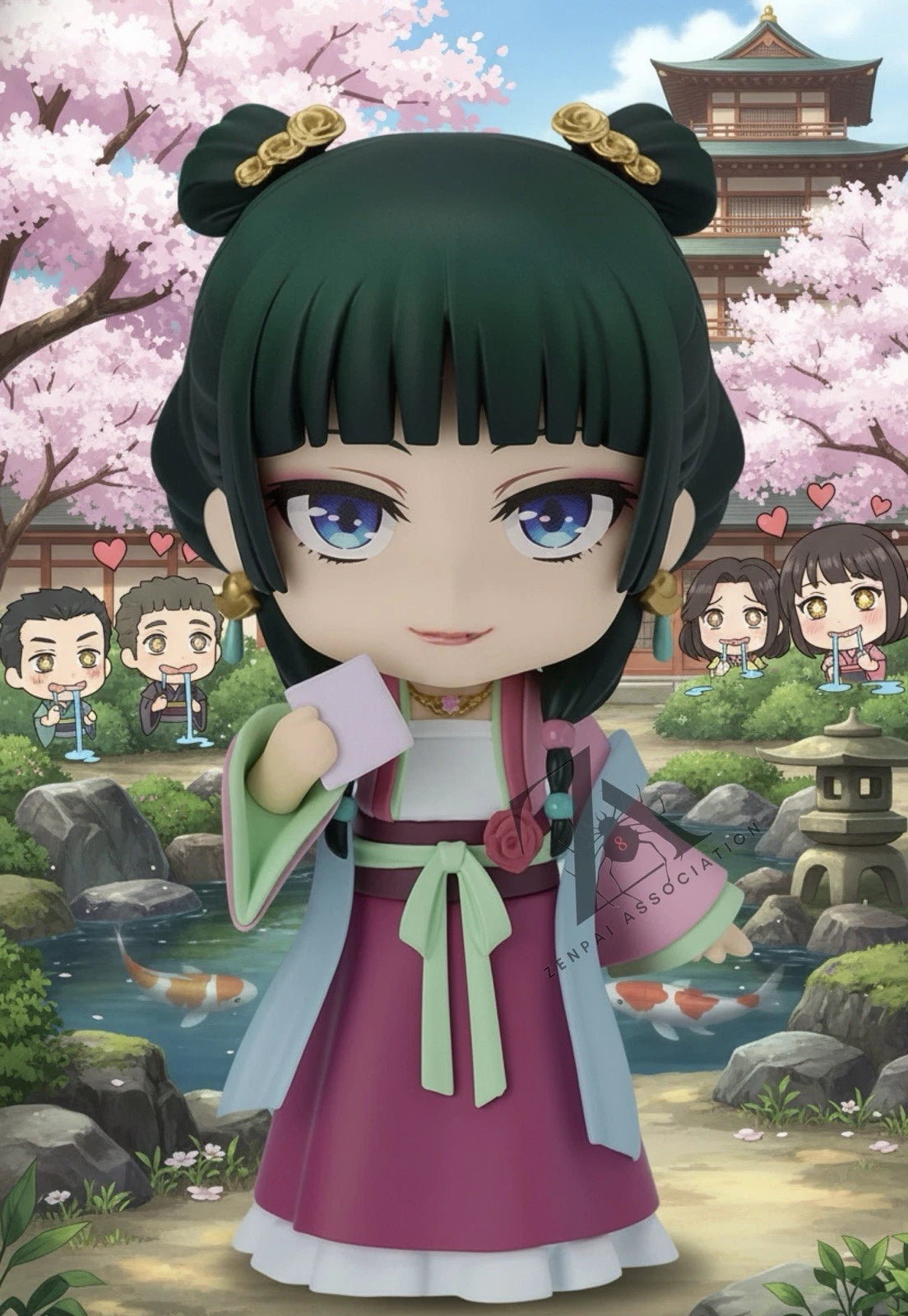 Maomao Garden Party Dress The Apothecary Diaries Manga Anime Kawaii Chibi Figure PVC 3.9" [Boxed]