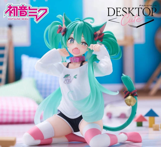 Hatsune Miku Neko Project DIVA Vocaloid Kawaii Desktop Figure PVC 4.5" [No Box]