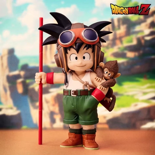 Young Goku & Monkey Dragon Ball Z Anime Collectible Figure PVC 5.5" [Boxed]