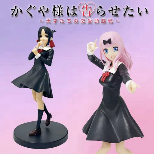 Kaguya Shinomiya & Chika Fujiwara Love is War Kawaii Anime Figure PVC 7" [Boxed]