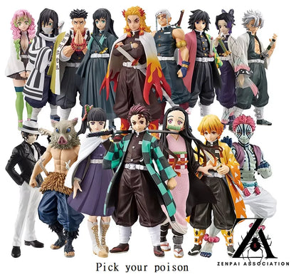 Demon Slayer Anime Collectibles Hashiras Action Figures PVC 4 - 6 in [No Box]