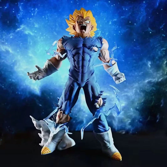 Vegeta Super Saiyan Majin Ver. Dragon Ball Z Classic Anime Figure PVC 10" [Box]