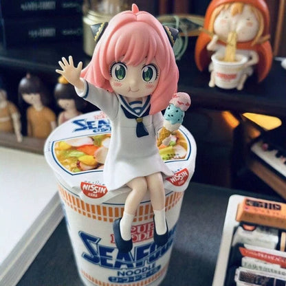 Anya Spy × Family Anime Cute Desktop Miniature Figure Girl PVC 5.1 in [No Box]