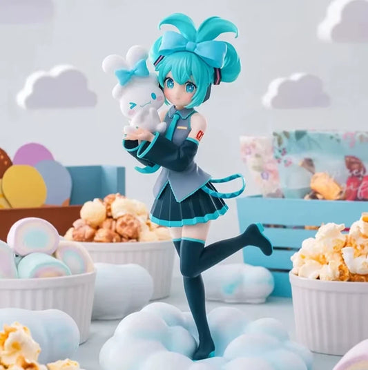 Hatsune Miku x Cinnamoroll Project DIVA Vocaloid Kawaii Figure PVC 7" [Boxed]