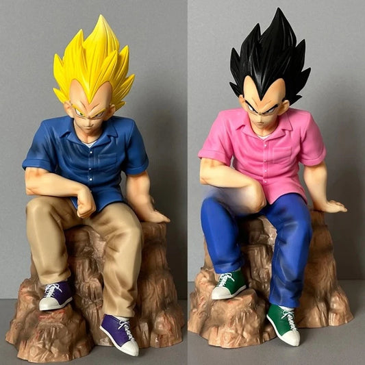 Vegeta SSJ1 Dragon Ball Z Collectible Anime Figure Model Statue PVC 8.6" [Boxed]