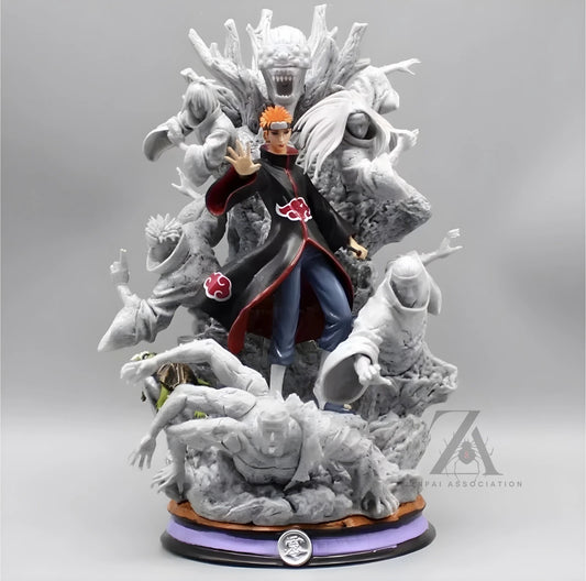 Pain Akatsuki Demonic Statue Naruto Collectible Fine-Detailed Anime Figure PVC 9" [Boxed]