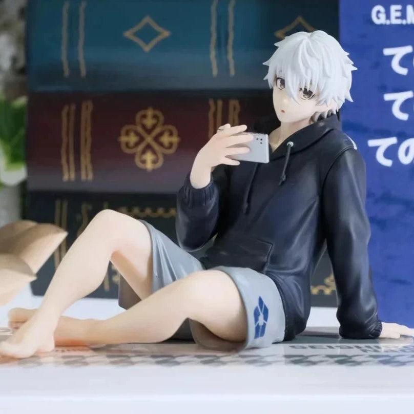 Nagi Seishiro Hoodie Blue Lock Desktop Anime Figure Model Statue PVC 3" [Boxed]