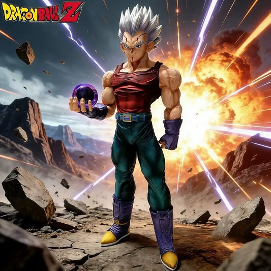 Baby Vegeta Dragon Ball GT Adjustable Anime Figure Model Statue PVC 10" [No Box]