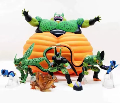 Cell Set of 7 pcs Dragon Ball Z Anime Figure Model Statue PVC 1 - 4" [No Box]