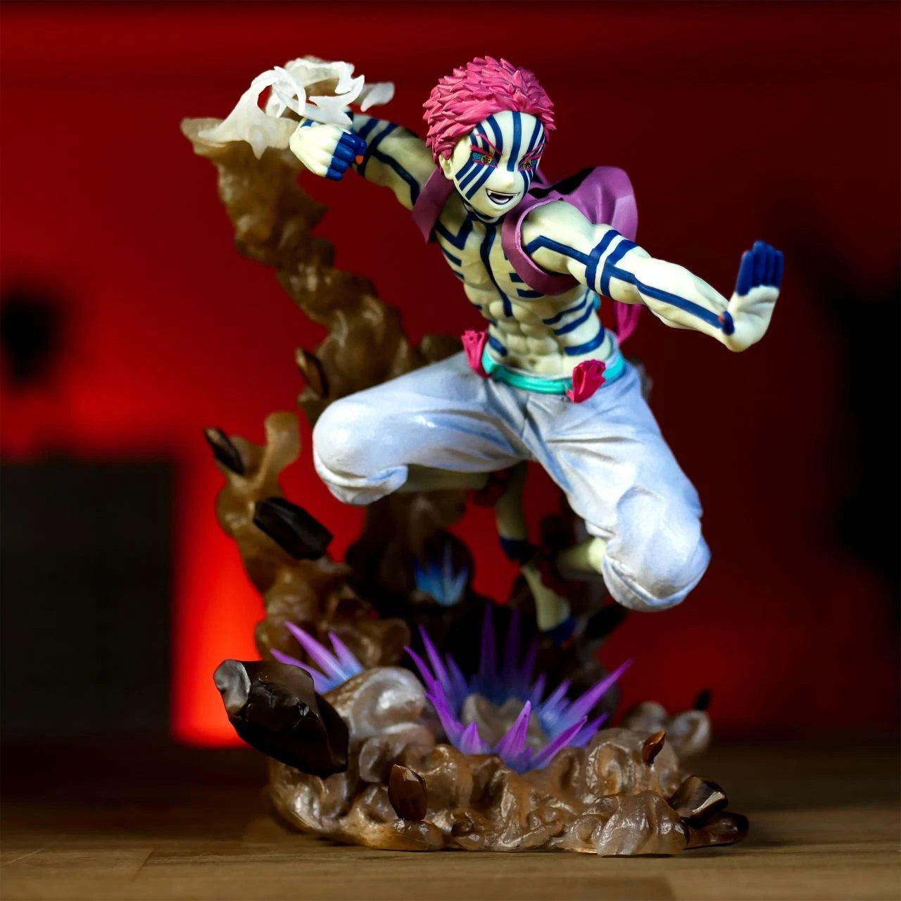 Akaza Upper Moon 3 Demon Slayer Anime Limited Ed Rare Figure PVC 7 in [Boxed]