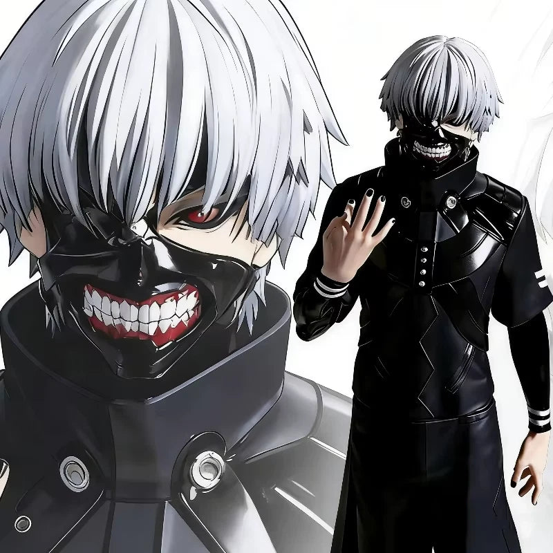 Ken Kaneki Battle Suit Tokyo Ghoul Anime Figure Model Statue PVC 10" [Original]